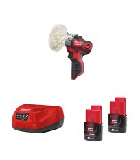 Ponceuse polisseuse 12V M12 BPS-0 + 2 Batteries 12V 2 Ah + 1 Chargeur C12C MILWAUKEE