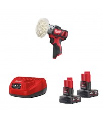 Ponceuse polisseuse 12V M12 BPS-0 + 2 Batteries 12V 4 Ah + 1 Chargeur C12C MILWAUKEE