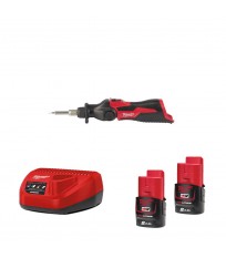 Fer à souder M12 SI-0 + 2 Batteries 12V 2 Ah + 1 Chargeur C12C MILWAUKEE