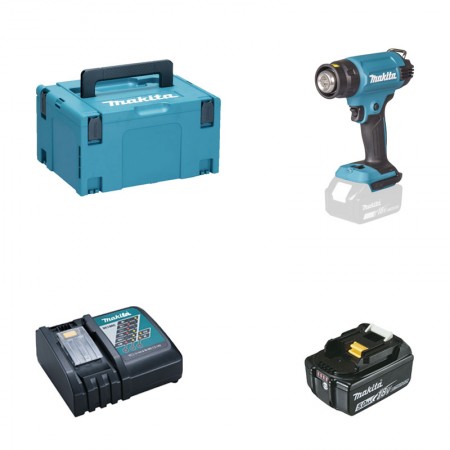 Décapeur thermique 18V DHG181ZJ + 1 batterie BL1850B 18V 5 Ah + 1 chargeur rapide DC18RC MAKITA
