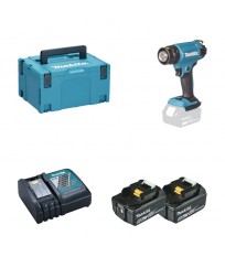 Décapeur thermique 18V DHG181ZJ + 2 batteries BL1850B 18V 5 Ah + 1 chargeur rapide DC18RC MAKITA