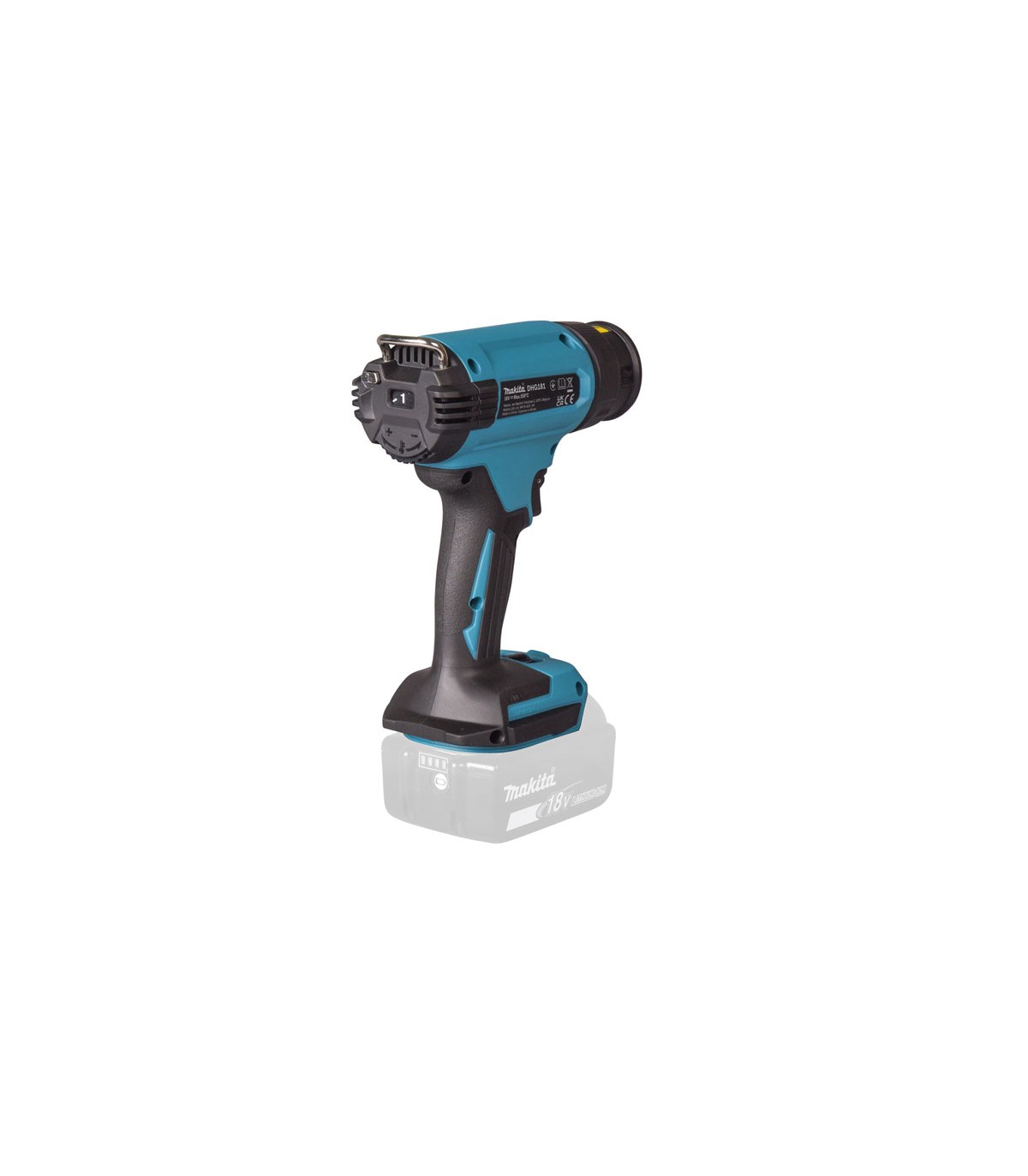 Décapeur thermique 18V DHG181ZJ + 2 batteries BL1850B 18V 5 Ah + 1 chargeur rapide DC18RC MAKITA