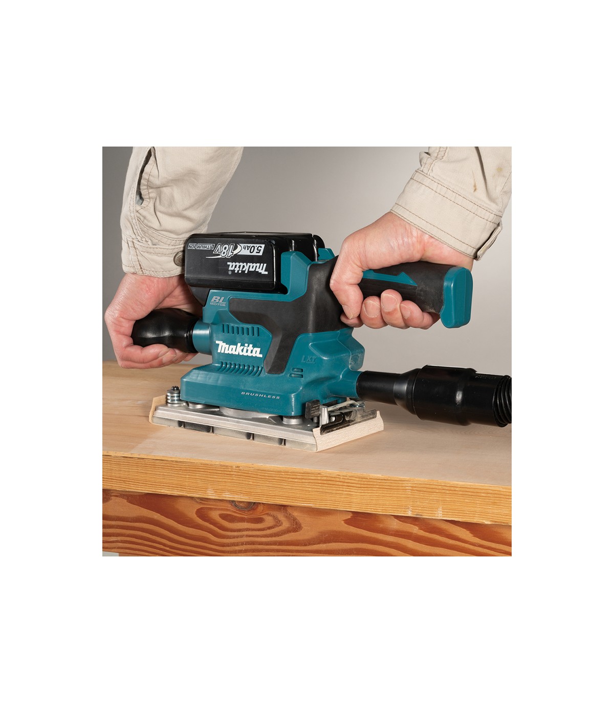 Ponceuse vibrante 18V DBO380 2 Bat 5 Ah MAKITA 