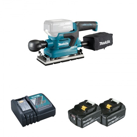 Ponceuse vibrante 18V DBO380 2 Bat 5 Ah MAKITA 