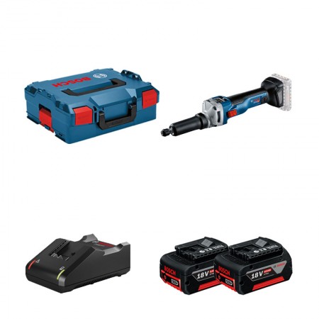 Meuleuse GGS 18V-10 SLC + 2 batteries GBA 18V 4 Ah + 1 chargeur GAL 18V-40 BOSCH