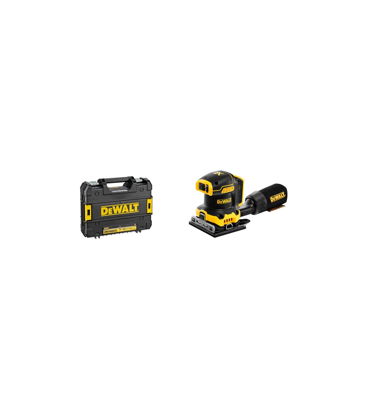 DEWALT DCW200NT-XJ Ponceuse orbitale XR 18 V ¼ feuille (caisse seule)