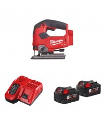Scie sauteuse 18V M18 FJS-0X + 2 batteries 18V 5 Ah + 1 chargeur M12-18 FC MILWAUKEE