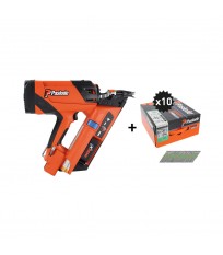 Cloueur à gaz Paslode IM90Xi Lithium + 10 packs 2500 2,8x70 CRT SPIT