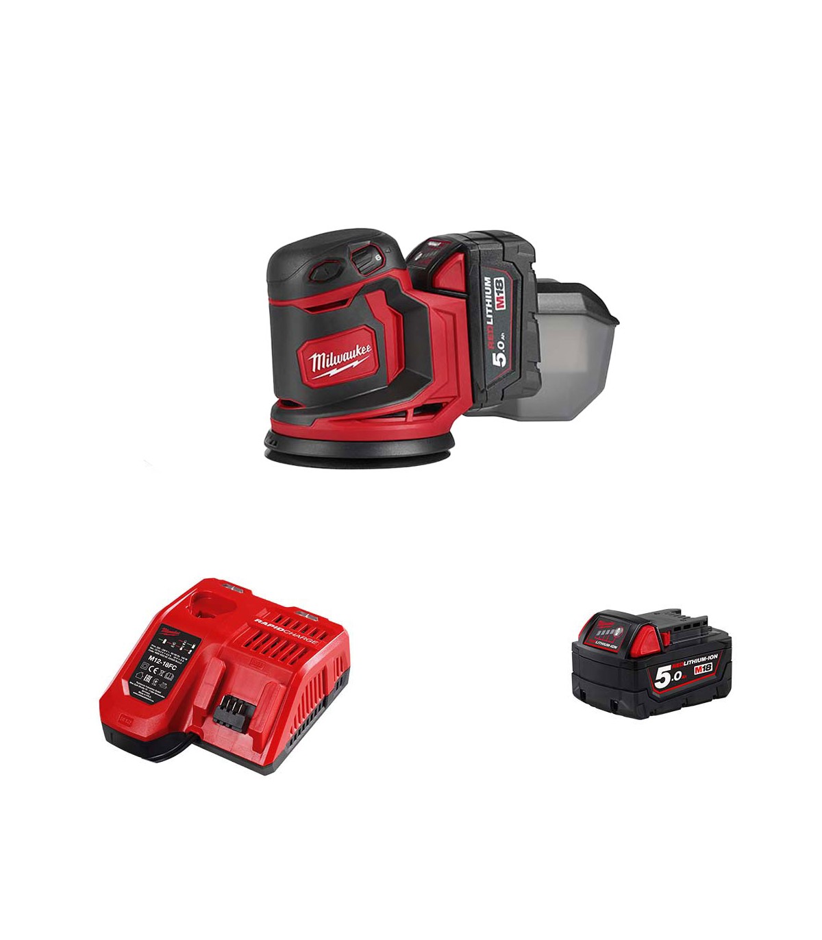 Ponceuse Milwaukee 125 mm - Milwaukee M18 BOS125-502B