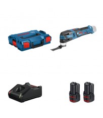 Découpeur-ponceur GOP 12 V-28 + 2bat 12V 3 Ah + 1 GAL 12V-40 BOSCH