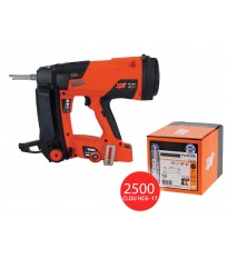 Cloueur à gaz PULSA 40P+ Spécial plaquistes + 2500 clous HC6-17 SPIT