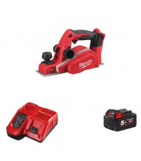 Rabot 82 mm M18 BP-0 + 1 batterie 18V 5 Ah + 1 chargeur M12-18FC MILWAUKEE