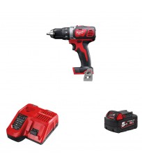 Perceuse-visseuse 18V M18 BDD-0 MILWAUKEE 18V M18 BDD-0 + 1 batterie 18V 5 Ah + 1 chargeur M12-18FC MILWAUKEE