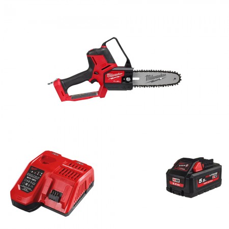 Tronçonneuse d'élagage 18V M18 FHS20-0 + 1 batterie 18V 5.5 Ah + 1 chargeur M12-18FC MILWAUKEE