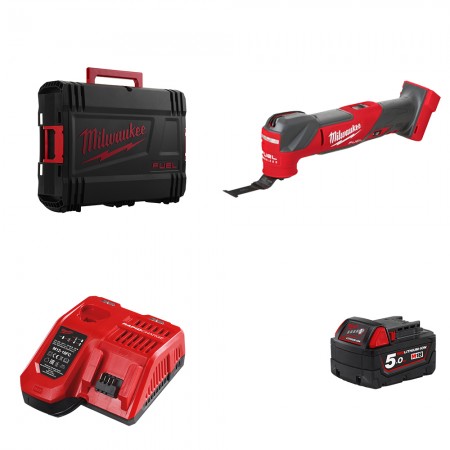 Multi-Tool 18V M18 FMT-0X + 1 batterie 18V 5 Ah + chargeur M12-18FC MILWAUKEE