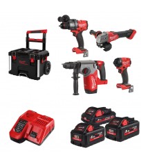 Pack de 4 outils ( FPD3 + FID3 + FHX + ONEFSAG125XB ) MILWAUKEE