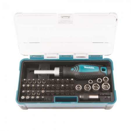 Coffret Tournevis à cliquet + 46 accessoires MAKITA