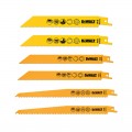 Coffret de 6 lames de scie sabre DEWALT