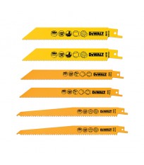 Coffret de 6 lames de scie sabre DEWALT