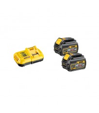 Pack 2 batteries 18-54 V Flexvolt 6-2 Ah + Chargeur DCB118 DEWALT
