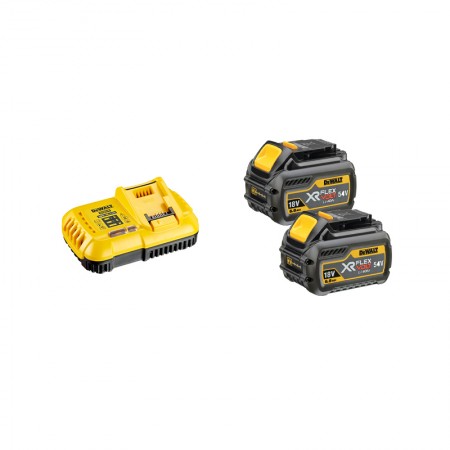 Pack 2 batteries 18-54 V Flexvolt 6-2 Ah + Chargeur DCB118 DEWALT