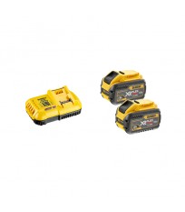 Pack 2 batteries 18-54 V Flexvolt 9-3 Ah + Chargeur DCB118 DEWALT