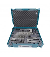 Coffret MAKPAC de 12 forets + 5 burins SDS Plus Makita
