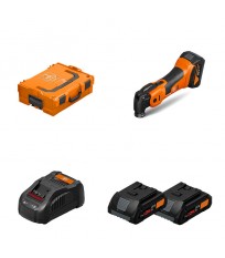 Multimaster AMM 700 MAX AS + 2 batteries ProCore 18V 4 Ah AS + 1 chargeur GAL 1880 CV AS FEIN