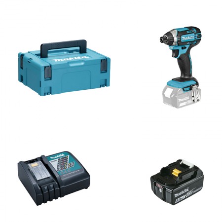 Visseuse à chocs 165Nm DTD152ZJ + 1 batterie BL1850B 18V 5 Ah + 1 chargeur rapide DC18RC MAKITA