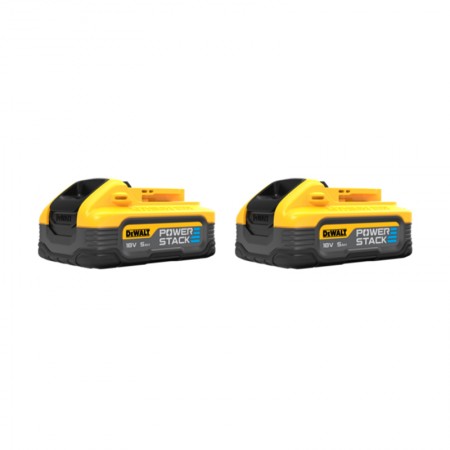 Pack 2 batteries 18V 5 Ah Powerstack Dewalt