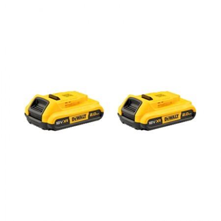 Pack 2 batteries XR 18V 2 Ah DEWALT
