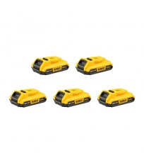 Pack 5 batteries XR 18V 2 Ah DEWALT
