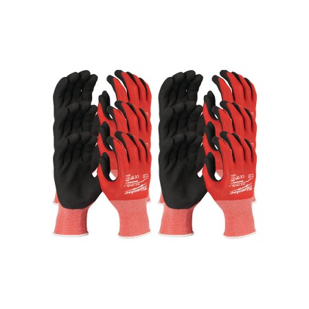 Pack de 12 paires de gants anti-coupures Niveau 1/A MILWAUKEE