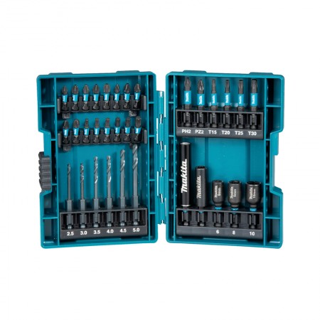 Coffret Impact Black de 32 embouts + 1 Porte-embouts magnétique MAKITA