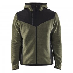 Veste tricotée à capuche avec softshell BLAKLADER