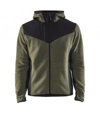 Veste tricotée à capuche avec softshell BLAKLADER