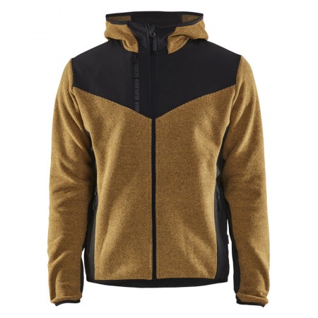 Veste tricotée à capuche avec softshell BLAKLADER