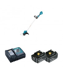 Coupe-bordure 18V DUR189Z + 2 batteries BL1850B 18V 5 Ah + 1 chargeur rapide DC18RC MAKITA