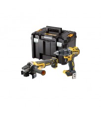 Pack de 2 outils 18V sans batteries Perceuse-visseuse DCD791 + Meuleuse DCG405 DEWALT