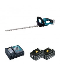 Taille-haie 18V DUH607Z + 2 batteries BL1850B 18V 5 Ah + 1 chargeur DC18RC MAKITA