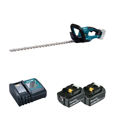 Taille-haie 18V DUH607Z + 2 batteries BL1850B 18V 5 Ah + 1 chargeur DC18RC MAKITA