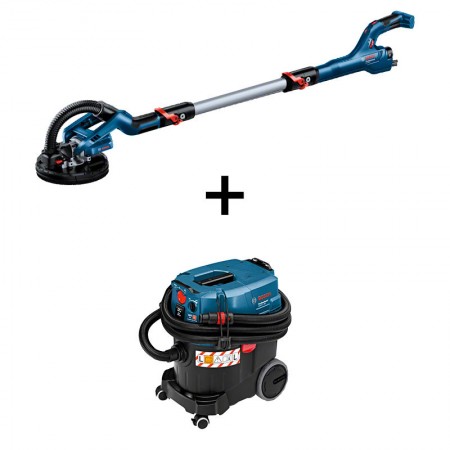 Ponceuse à bras GTR 55-225 + Aspirateur GAS 35 L AFC BOSCH
