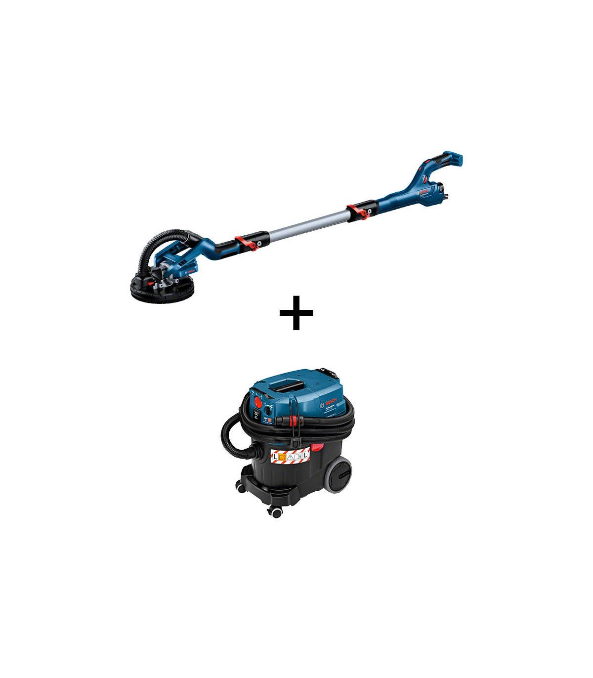 Ponceuse à bras GTR 55-225 + Aspirateur GAS 35 L AFC BOSCH