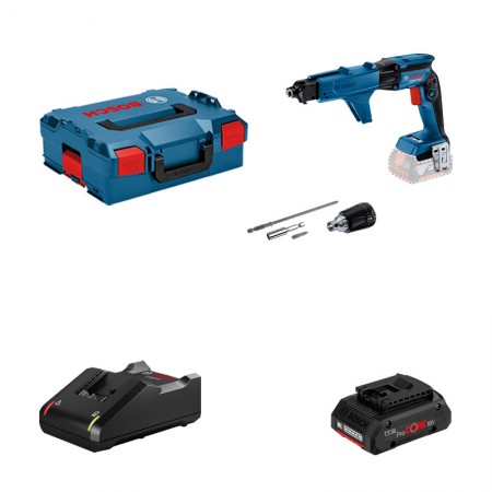 Visseuse placo GTB 18V-45 + chargeur GMA 55 + 1 batterie Procore 18V 4 Ah + 1 chargeur GAl 18V-40 BOSCH