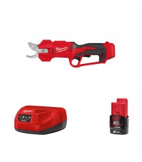 Sécateur M12 BLPRS-0 + 1 batterie 12V 2 Ah + 1 chargeur C12C MILWAUKEE