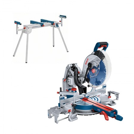 Pack Scie à onglet radiale Ø305 MM GCM 18V-305 GDC + piètement GTA 2600 BOSCH