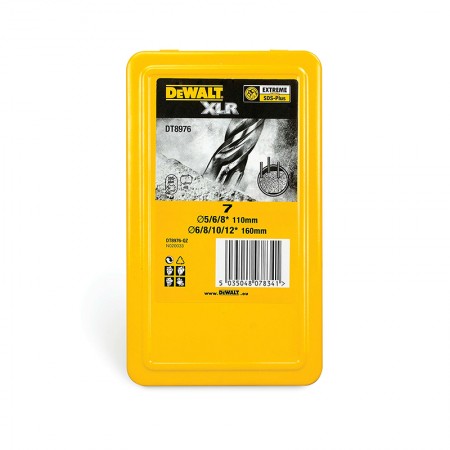 Coffret de 7 forets SDS-PLUS XLR DEWALT