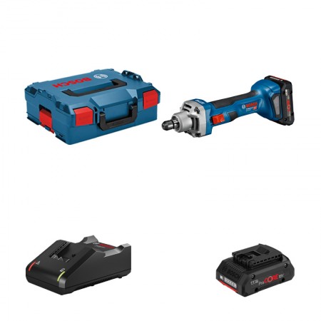 Meuleuse GGS 18 V-20 + 1 batterie Procore 18V 4 Ah + 1 chargeur GAL 18V-40 en L-BOXX BOSCH