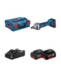 Meuleuse GGS 18 V-20 + 2 batteries GBA 18V 4 Ah + 1 chargeur GAL 18V-40 en L-BOXX BOSCH
