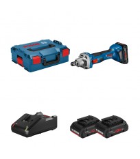 Meuleuse GGS 18 V-20 + 2 batteries Procore 18V 4 Ah + 1 chargeur GAL 18V-40 en L-BOXX BOSCH